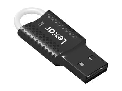 Lexar JumpDrive V40 - USB flashdrive - 32 GB - USB 2.0 - sort