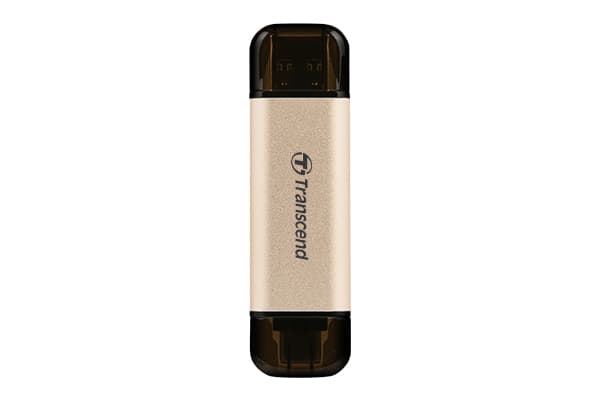 Transcend JetFlash 930C - USB-minne - 256 GB - USB 3.2 Gen 1 / USB-C - guld