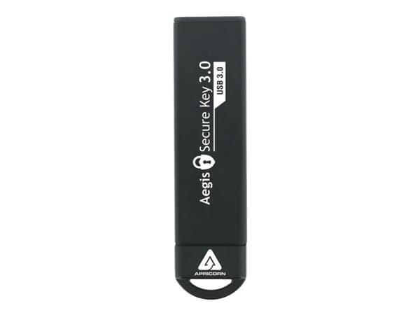 Apricorn Aegis Secure Key 3.0 - USB-flashstasjon - kryptert - 480 GB - USB 3.0 - FIPS 140-2 Level 3