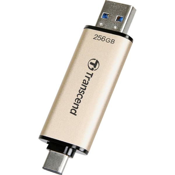 Transcend JetFlash 930C USB-minne 256 GB Guld TS256GJF930C USB 3.2 Gen 1, USB-C®