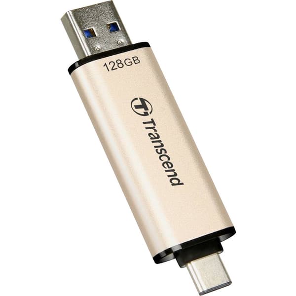 Transcend JetFlash 930C USB-minne 128 GB Guld TS128GJF930C USB 3.2 Gen 1, USB-C®