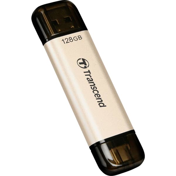 Transcend JetFlash 930C USB-minne 128 GB Guld TS128GJF930C USB 3.2 Gen 1, USB-C®
