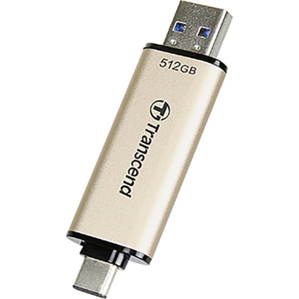 Transcend JetFlash 930C USB-minne 512 GB Guld TS512GJF930C USB 3.2 Gen 1, USB-C® Guld