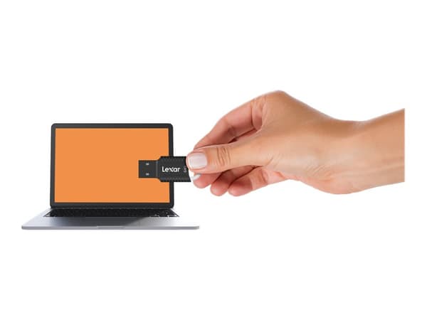 Lexar JumpDrive V40, 64 GB, USB A-tyyppi, 2.0, Ilman suojusta, 2,6 g, Musta