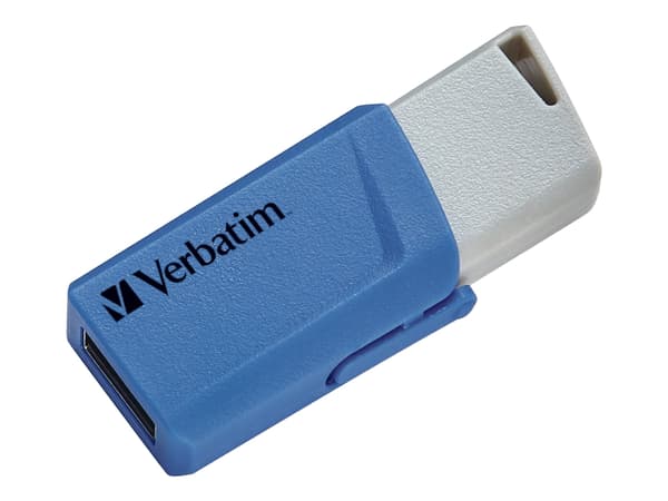 Verbatim Store 'n' Click - USB flash-enhet - 16 GB - USB 3.2 Gen 1 - blå, gul, röd (paket om 3)