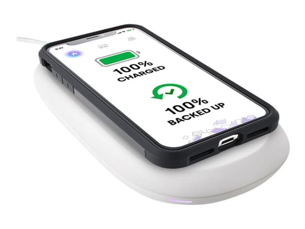 SanDisk iXpand Wireless Charger - USB-minnepinne med innbygd lader - 128 GB