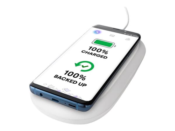 SanDisk iXpand Wireless Charger - USB-minnepinne med innbygd lader - 128 GB