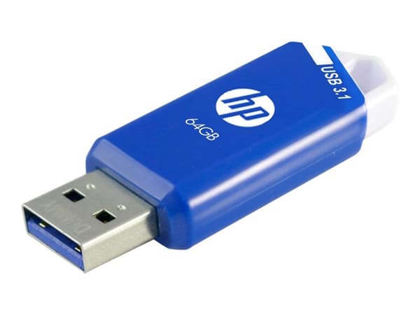 PNY x755w, 64 GB, USB A-tyyppi, 3.2 Gen 1 (3.1 Gen 1), 75 MB/s, Liuku, Sininen, Valkoinen