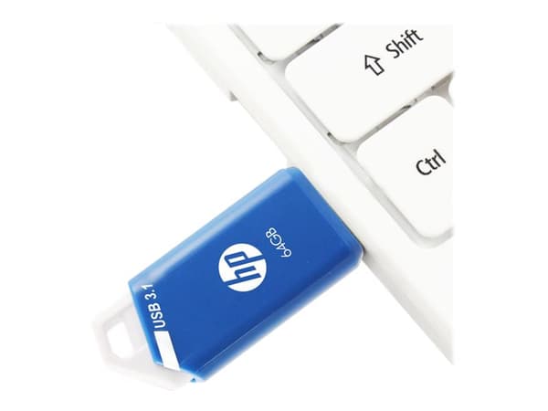 PNY x755w, 64 GB, USB A-tyyppi, 3.2 Gen 1 (3.1 Gen 1), 75 MB/s, Liuku, Sininen, Valkoinen