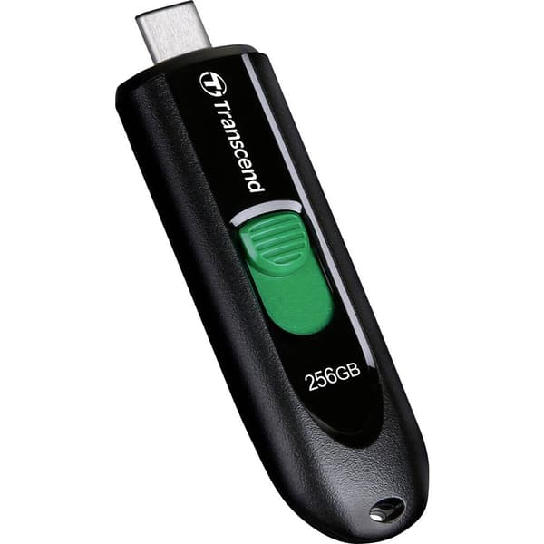 Transcend JetFlash 790C USB-minne 256 GB Svart TS256GJF790C USB-C® (USB 3.2 Gen 1)
