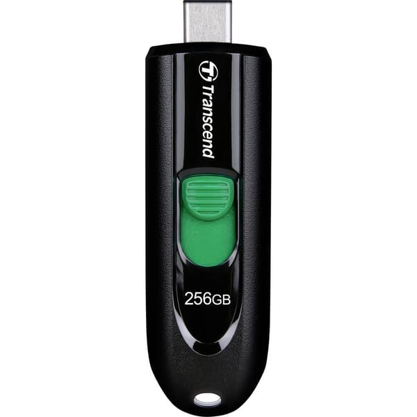 Transcend JetFlash 790C USB-minne 256 GB Svart TS256GJF790C USB-C® (USB 3.2 Gen 1) Svart