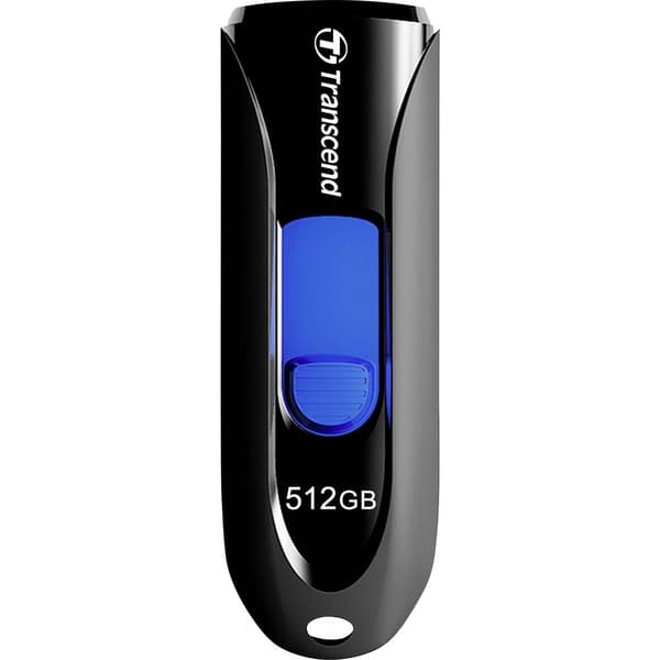 Transcend JetFlash® 790 USB-minne 512 GB Svart, Blå TS512GJF790K USB 3.1