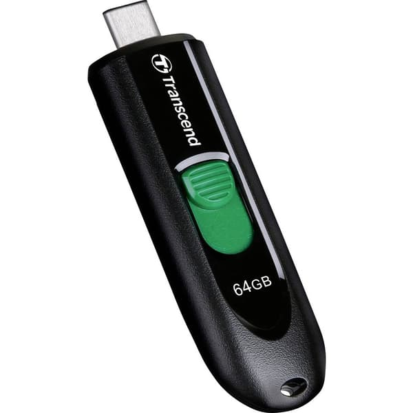 Transcend JetFlash 790C USB-minne 64 GB Svart TS64GJF790C USB-C® (USB 3.2 Gen 1)