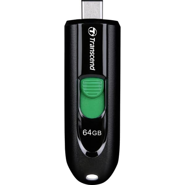 Transcend JetFlash 790C USB-minne 64 GB Svart TS64GJF790C USB-C® (USB 3.2 Gen 1) Svart
