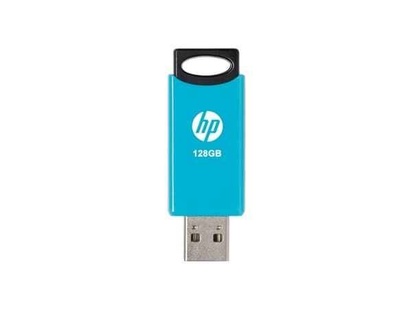 PNY v212b, 128 GB, USB Type-A, 2.0, 14 MB/s, Friktionslager, Svart, Blå