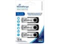 Miniatyrbild 5 av 5: MediaRange - USB flash-enhet - 16 GB - USB 2.0 - grå, svart (paket om 3)