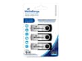 Miniatyrbild 1 av 5: MediaRange - USB flash-enhet - 16 GB - USB 2.0 - grå, svart (paket om 3)