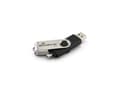 Miniatyrbild 2 av 3: MediaRange MR930-2, 8 GB, USB Type-A / Micro-USB, 2.0, 15 MB/s, Sväng, Svart, Silver