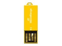 MediaRange Nano - USB flash-enhet - 16 GB - USB 2.0 - gul Gul