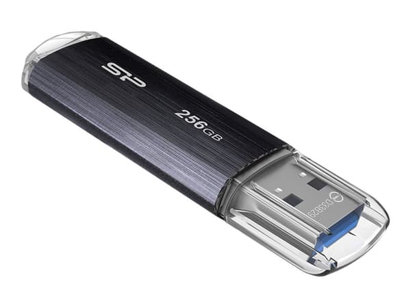 SILICON POWER Blaze B02 - USB-flashstasjon - 256 GB - USB 3.2 Gen 1 - svart Sort