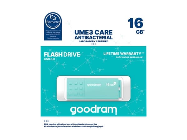 GOODRAM UME3 CARE - USB-flashstasjon - 16 GB - USB 3.0