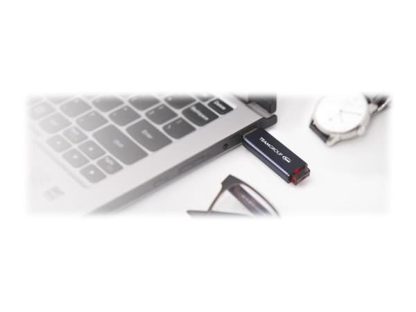 Team C211 - USB flash-enhet - 32 GB - USB 3.2 Gen 1 - blå, grå