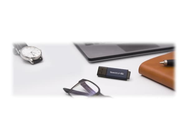 Team C211 - USB flash-enhet - 32 GB - USB 3.2 Gen 1 - blå, grå
