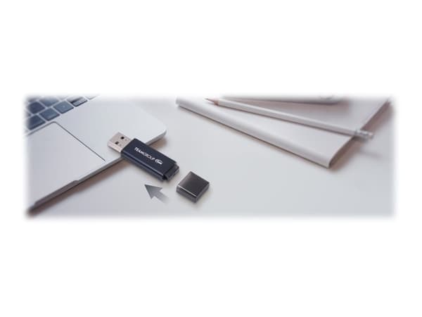 Team C211 - USB flash-enhet - 32 GB - USB 3.2 Gen 1 - blå, grå