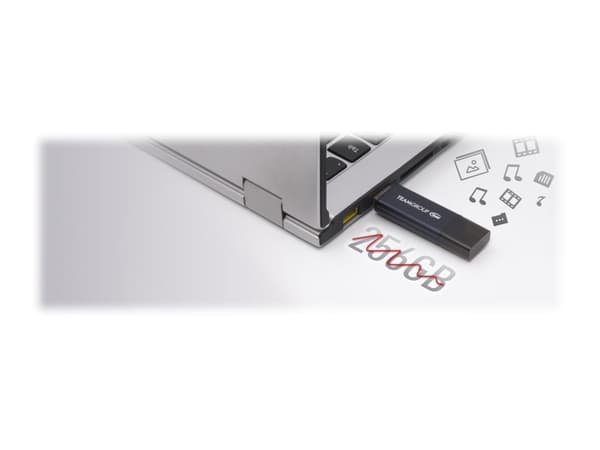 Team C211 - USB flash-enhet - 32 GB - USB 3.2 Gen 1 - blå, grå Blå