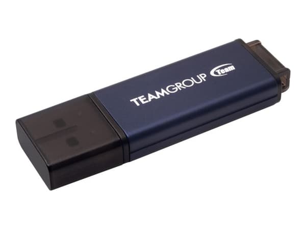 Team C211 - USB-flashstasjon - 128 GB - USB 3.2 Gen 1 - blå, grå