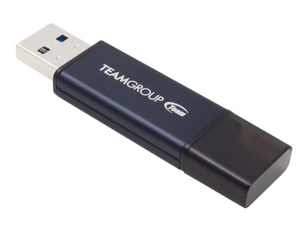 Team C211 - USB-flashstasjon - 128 GB - USB 3.2 Gen 1 - blå, grå Blå