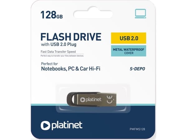 Platinet PLATINET PLATINET PENDRIVE USB 2.0 S-Depo 128GB METAL UDP WATERPROOF [45680]