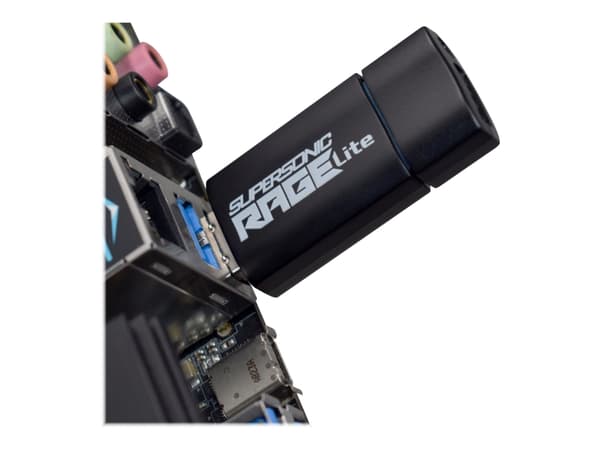 Patriot Supersonic Rage Lite - USB-flashstasjon - 128 GB - USB 3.2 Gen 1