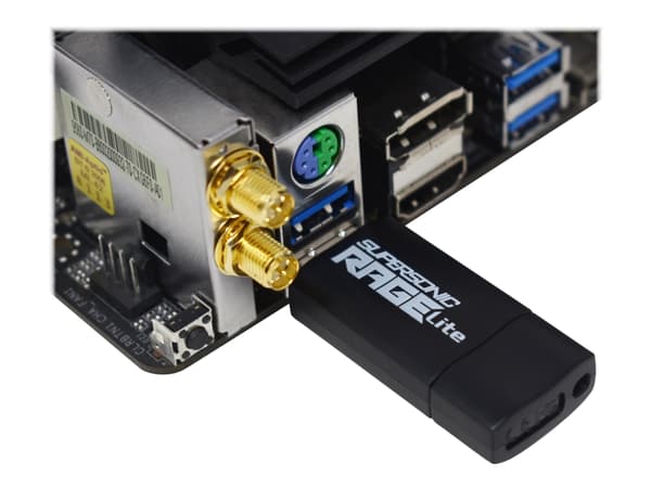 Patriot Supersonic Rage Lite - USB-flashstasjon - 128 GB - USB 3.2 Gen 1