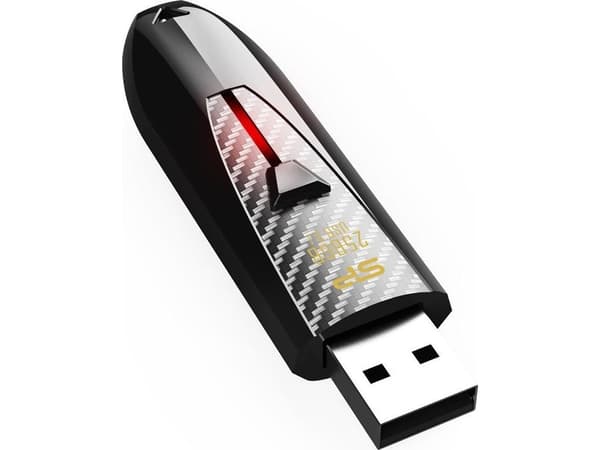 SILICON POWER Blaze B25 - USB-flashstasjon - 128 GB - USB 3.1 Gen 1 - svart