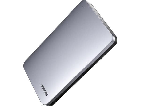Ugreen 70498, HDD-/SSD-kotelo, 2.5", SATA, USB-liitettävyys, Alumiini