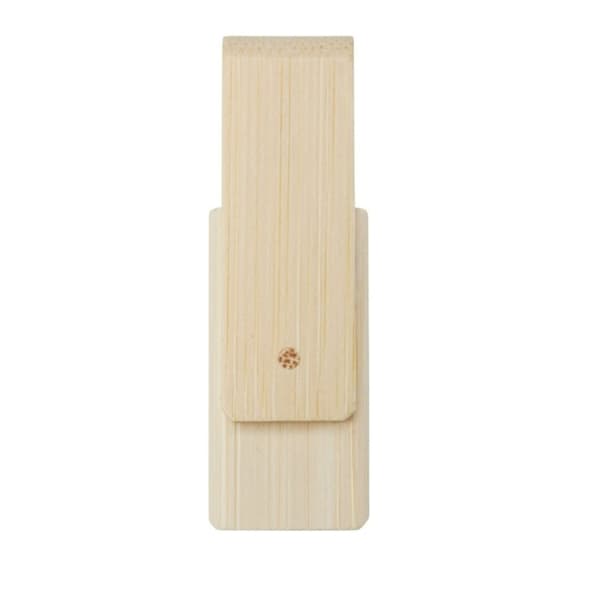 Bullet Rotate 16GB Bamboo USB Flash Drive Beige One Size