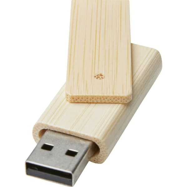 Bullet Rotate 8GB Bamboo USB Flash Drive