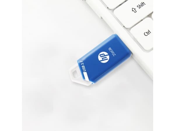 PNY HP x755w, 256 GB, USB Type-A, 3.2 Gen 1 (3.1 Gen 1), 75 MB/s, Friktionslager, Blå, Vit