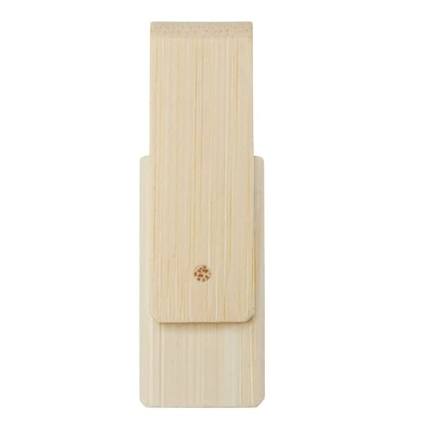 Bullet Rotate 4GB Bamboo USB Flash Drive Beige One Size