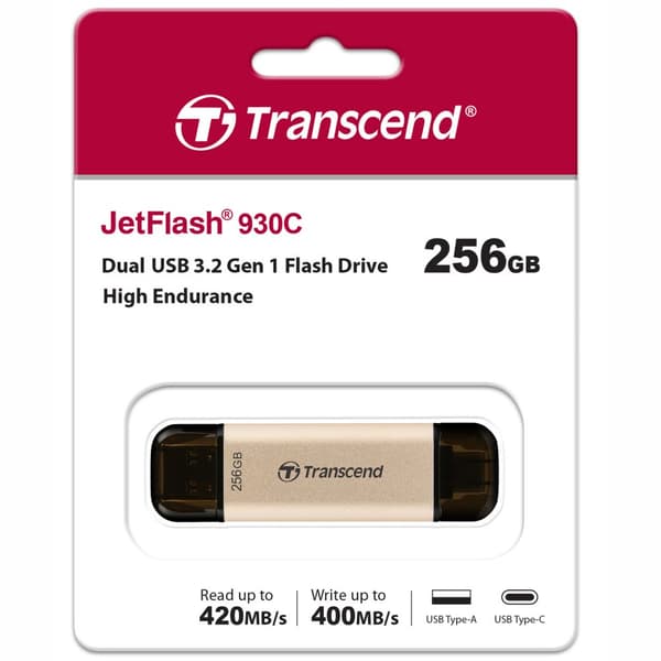 USB-minne JF930C 2-i-1 (USB3.2 / USB-C) 256 GB