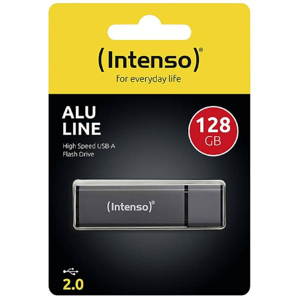 Intenso Alu Line USB-minne 128 GB Antracit 3521495 USB 2.0