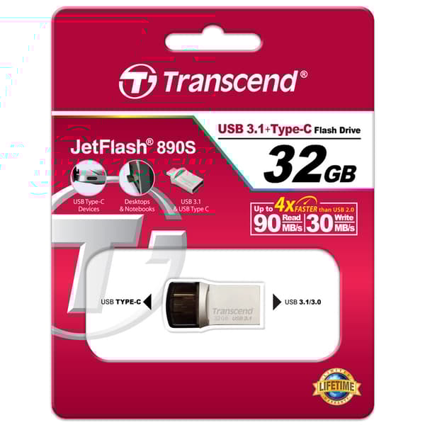 USB-minne (USB3+Type-C) 32GB