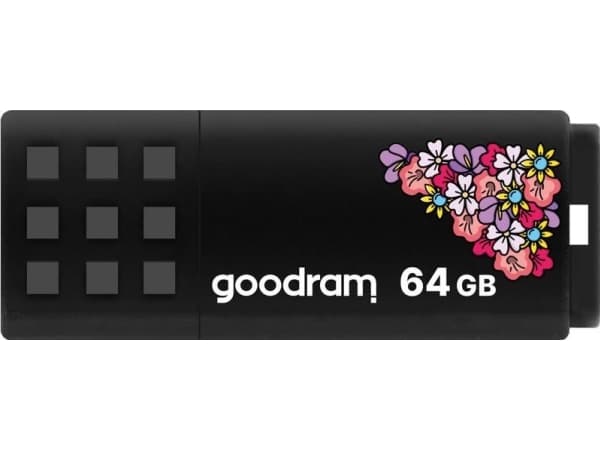 Goodram memory USB UME2 SPRING 64GB USB 2.0 Black, 64 GB, USB A-tyyppi, 2.0, 20 MB/s, Muu, Musta