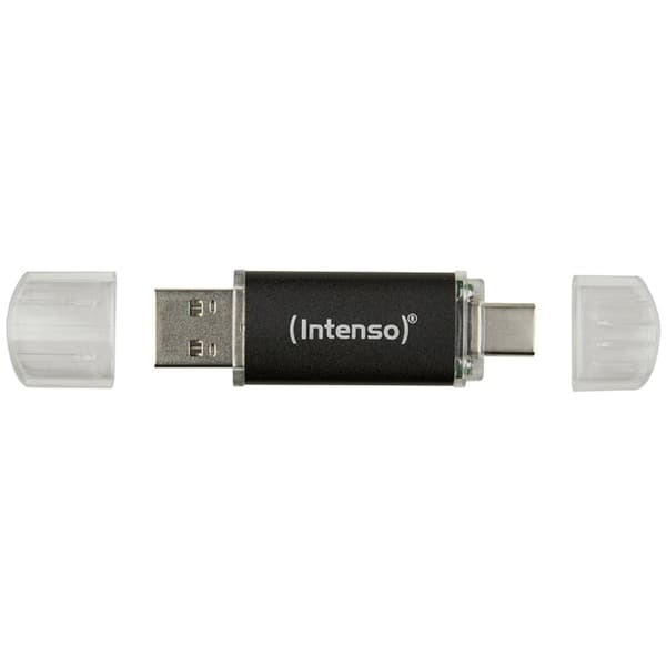 Intenso Twist Line USB-minne 64 GB Antracit 3539490 USB-A, USB-C®, USB 3.1