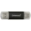 Miniatyrbild 1 av 4: Intenso Twist Line USB-minne 64 GB Antracit 3539490 USB-A, USB-C®, USB 3.1