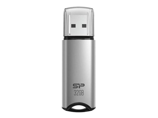 SILICON POWER Marvel M02 - USB flash-enhet - 32 GB - USB 3.2 Gen 1 - silver