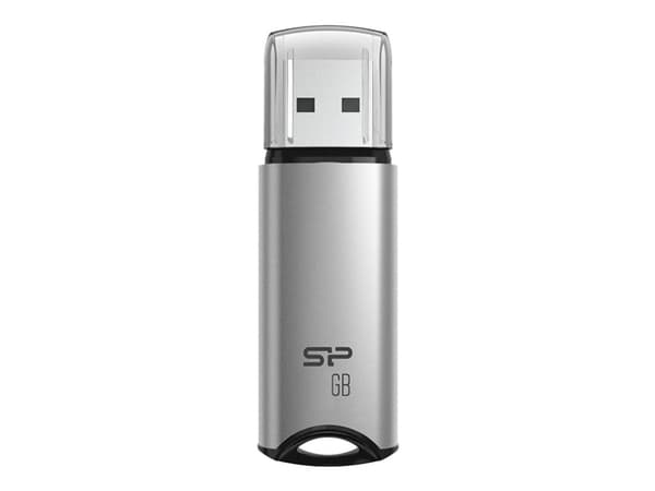 SILICON POWER Marvel M02 - USB-flashstasjon - 64 GB - USB 3.2 Gen 1 - sølv Sølv