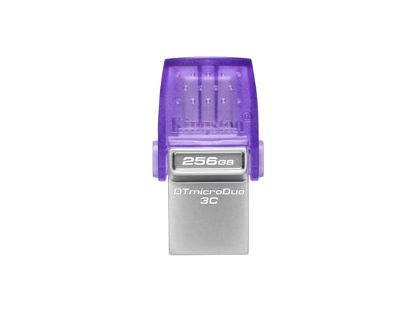 Kingston DataTraveler microDuo 3C - USB-flashstasjon - 256 GB - USB 3.2 Gen 1 / USB-C