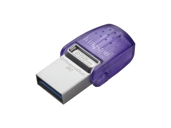 Kingston DataTraveler microDuo 3C - USB-flashstasjon - 256 GB - USB 3.2 Gen 1 / USB-C